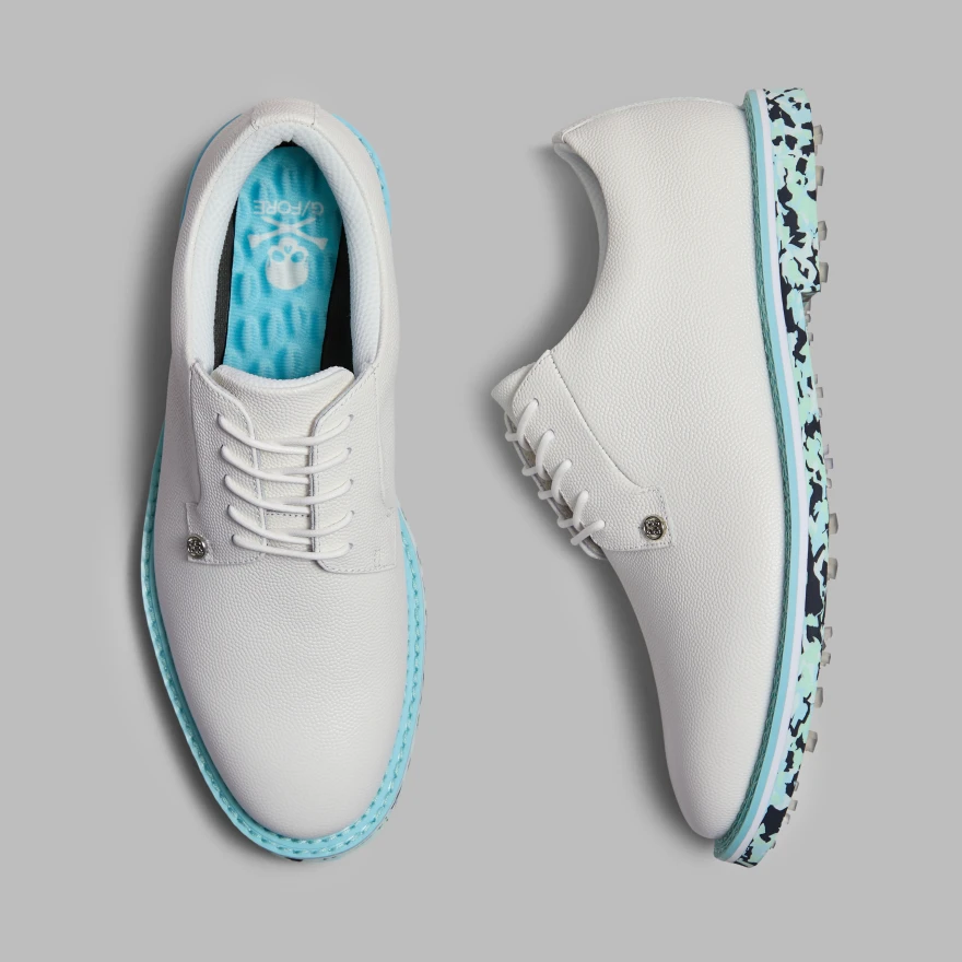 MEN'S GALLIVANTER CAMO SOLE LEATHER GOLF SHOE in SNOW / CENOTE