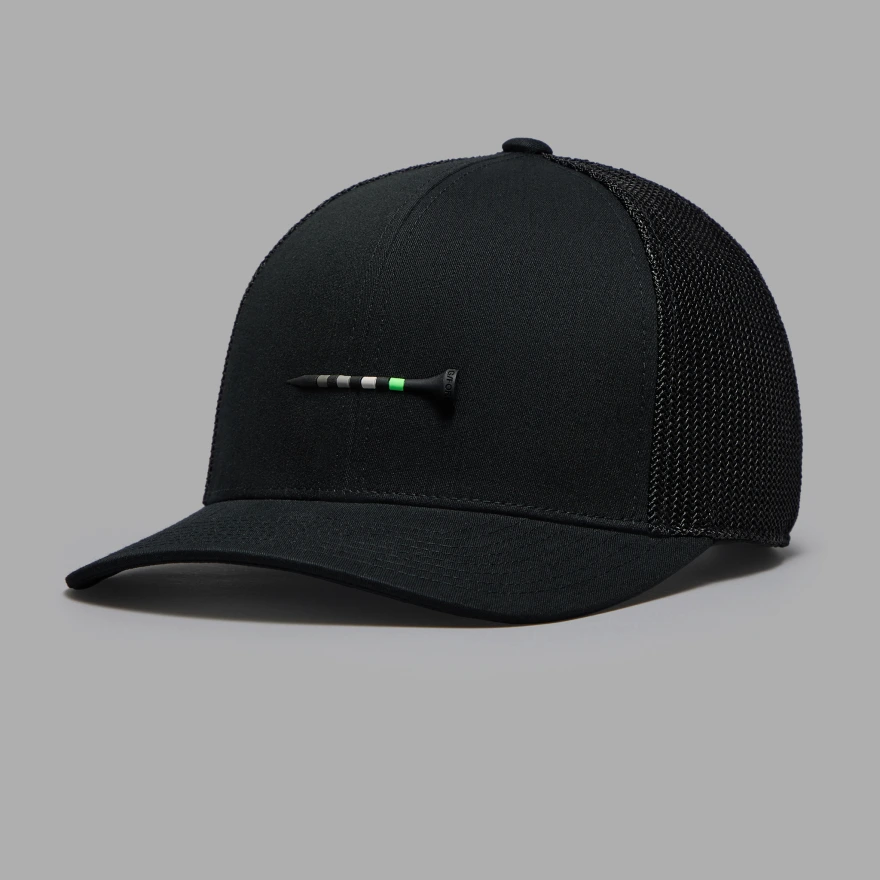 SILICONE TEE TRUCKER HAT in Onyx
