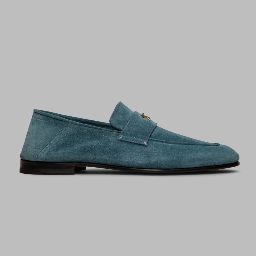 MEN'S METAL TEES SUEDE FLEX LOAFER in SEAFOAM - Alternate Image 2