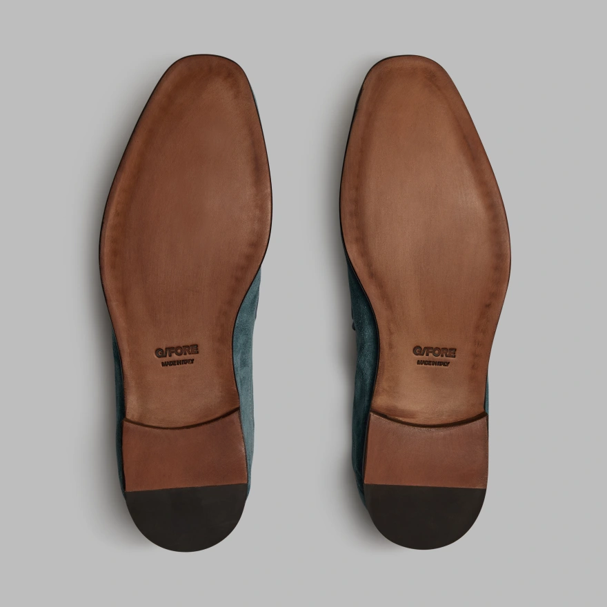 MEN'S METAL TEES SUEDE FLEX LOAFER in SEAFOAM - Alternate Image 3