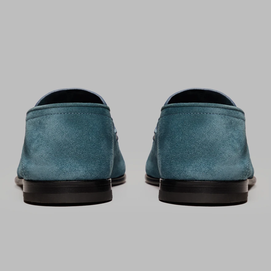 MEN'S METAL TEES SUEDE FLEX LOAFER in SEAFOAM - Alternate Image 4