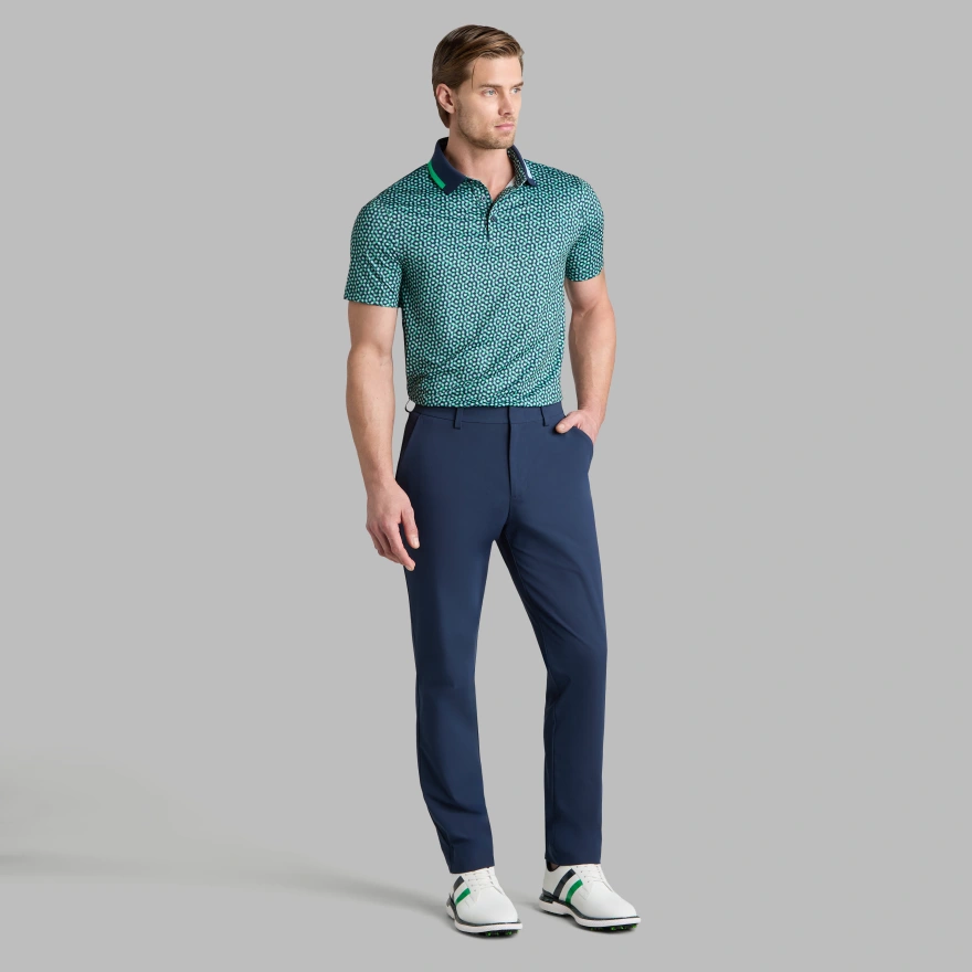 TRIPLE/G TECH JERSEY POLO in TWILIGHT/CLOVER - Alternate Image 2