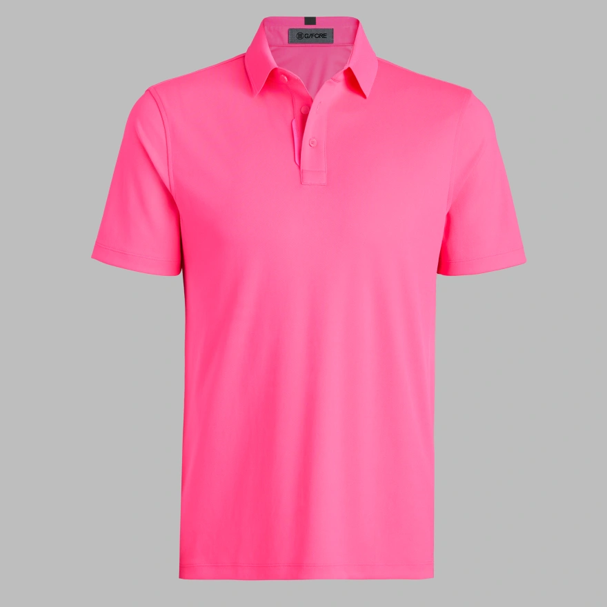 ESSENTIAL PERFORMANCE PIQU&Eacute; POLO in KNOCKOUT PINK