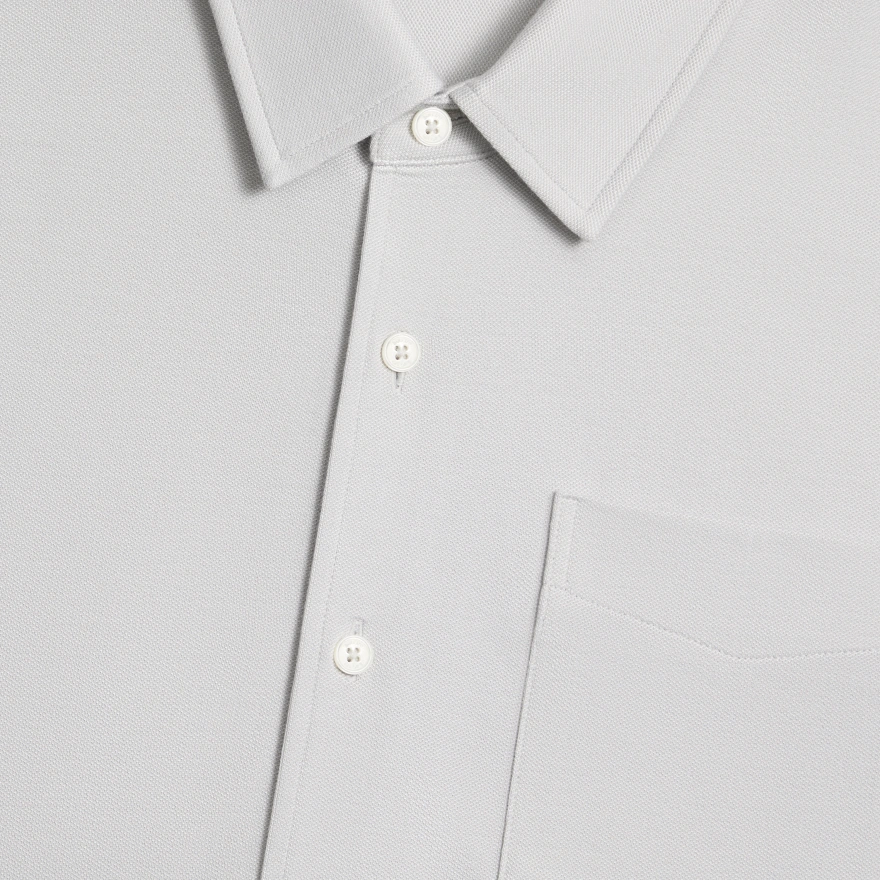 OXFORD PIQU&Eacute; SHIRT in Nimbus - Alternate Image 4