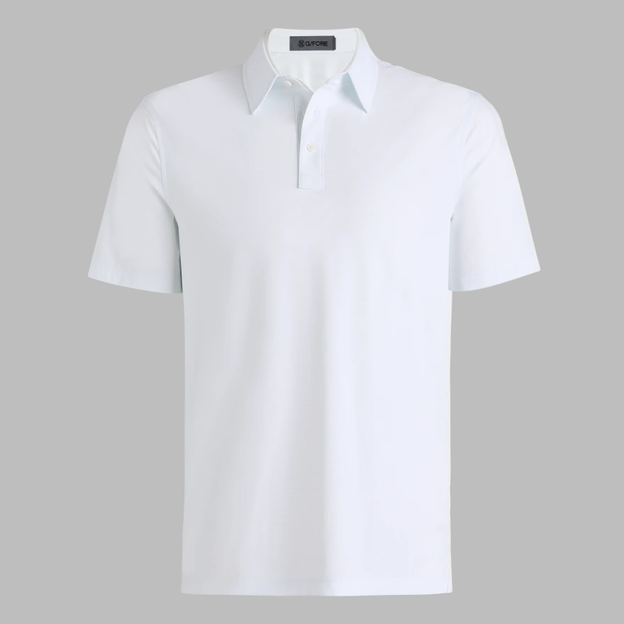 FINE STRETCH JACQUARD POLO in BAJA