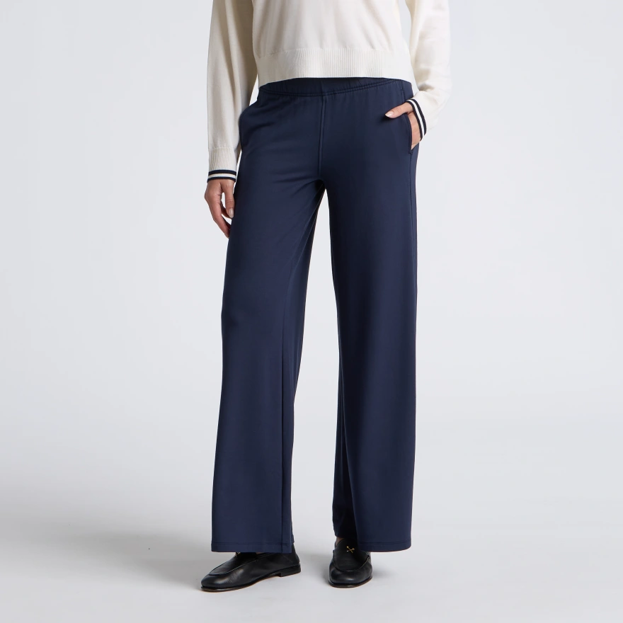 ALL PLAY LIGHTWEIGHT TERRY STRAIGHT LEG LOUNGE TROUSER in Twilight - Alternate Image 2