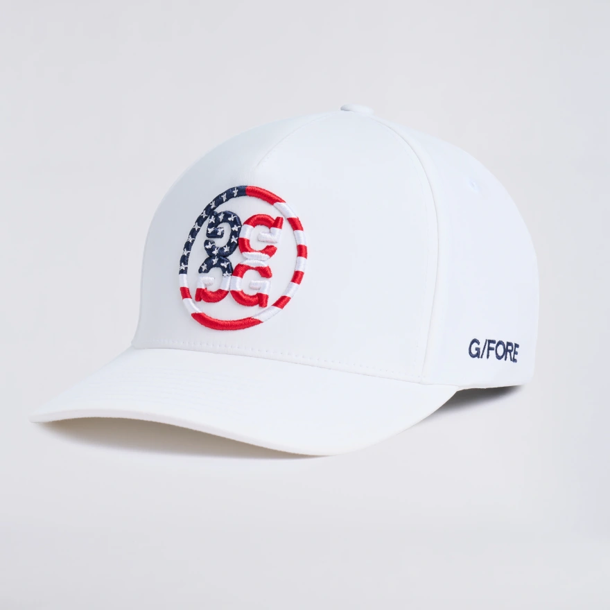STARS & STRIPES DELTA HAT in SNOW / RWB