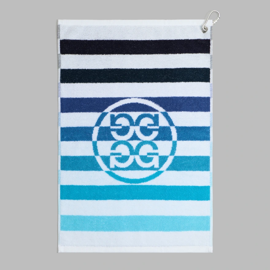MULTI STRIPE GOLF TOWEL in SNOW / MULTI - Alternate Image 1