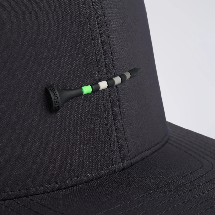 TEE PERFORATED DELTA HAT in Onyx - Alternate Image 1