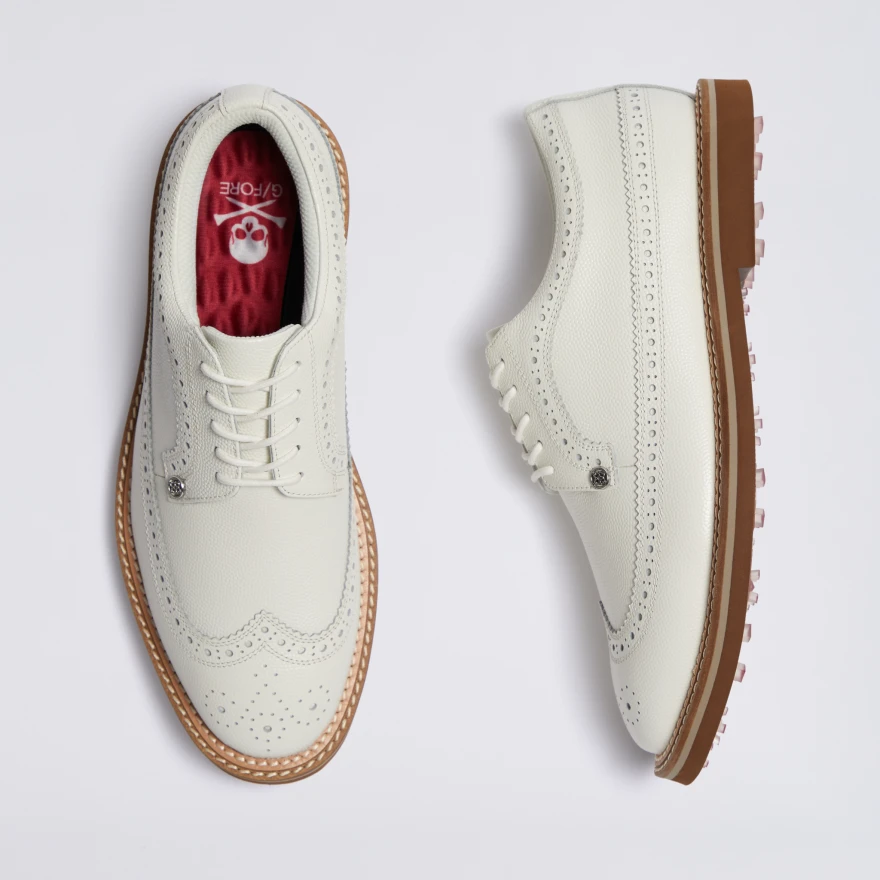 MEN'S LTD RELEASE GALLIVANTER LEATHER LONGWING GOLF SHOE in Snow