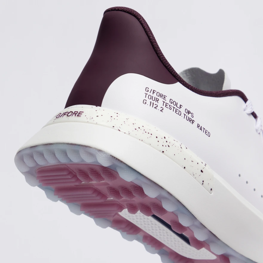 MEN'S G.112 GOLF SHOE in SNOW / DARK PLUM - Alternate Image 1