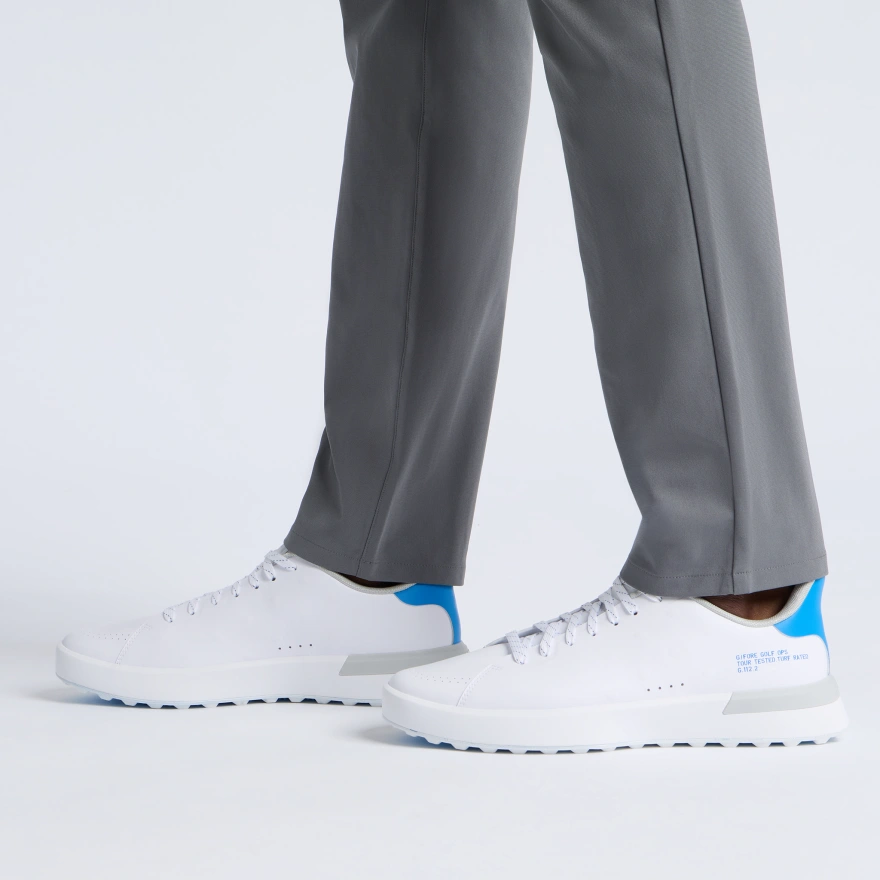MEN'S G.112 EMBOSSED SKULL & TEES GOLF SHOE in SNOW / CERULEAN - Alternate Image 5