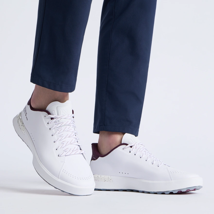 MEN'S G.112 GOLF SHOE in SNOW / DARK PLUM - Alternate Image 5