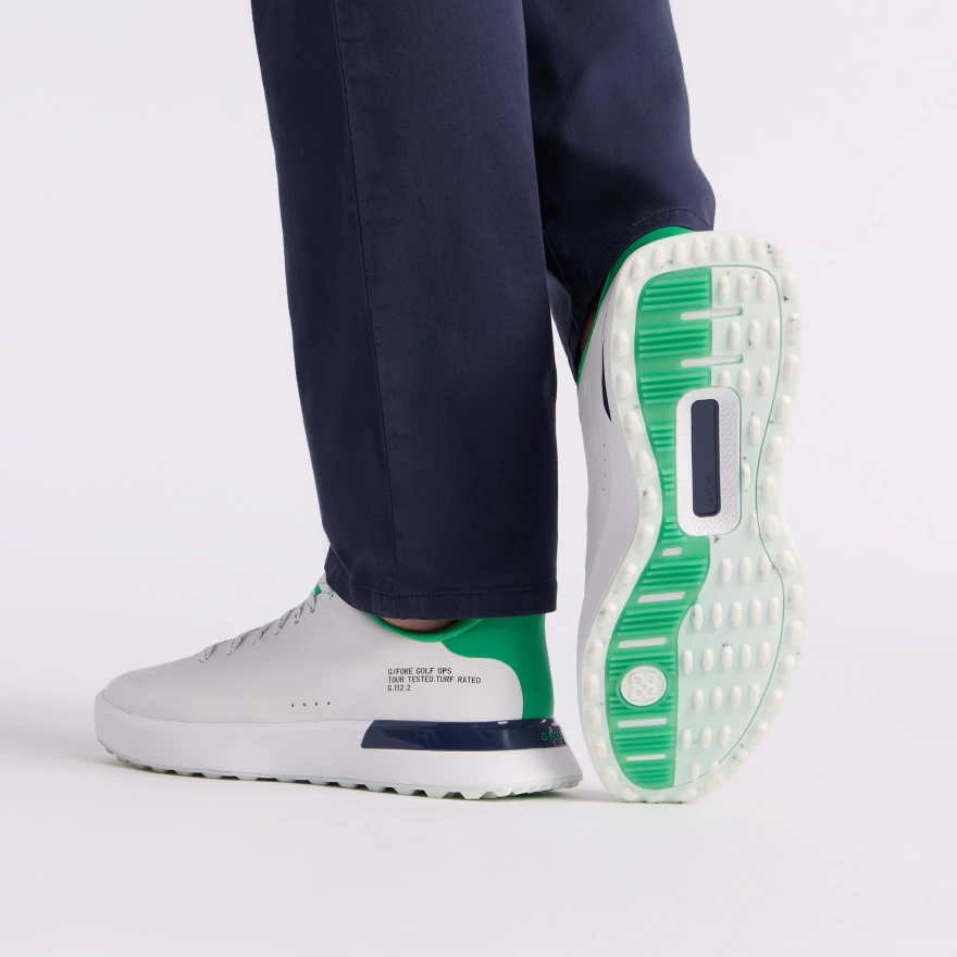 MEN'S G.112 EMBOSSED SKULL & TEES GOLF SHOE in Snow / Clover - Alternate Image 6