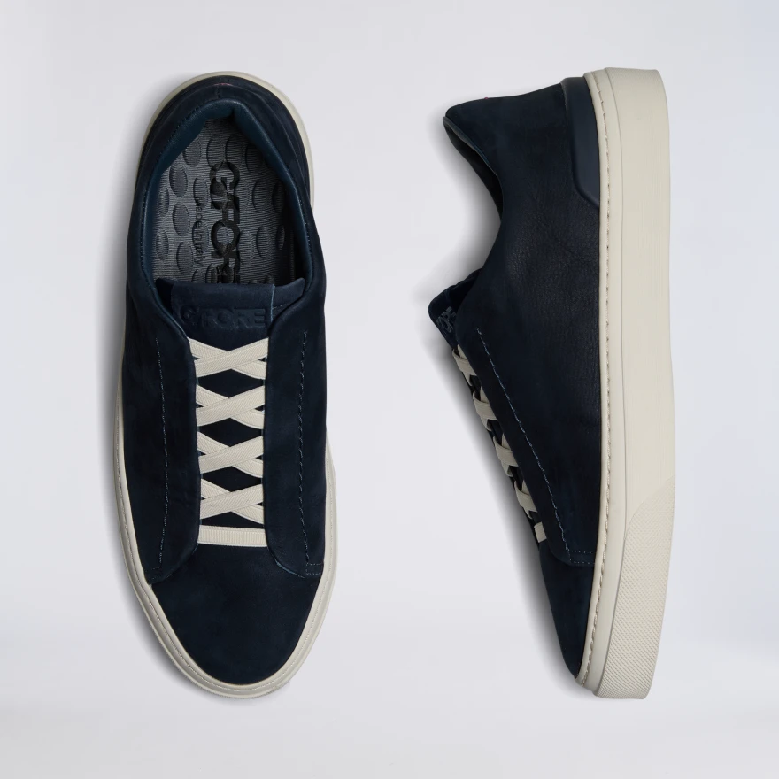 MEN'S ENDEAVOUR SLIP ON LEATHER SNEAKER in Twilight