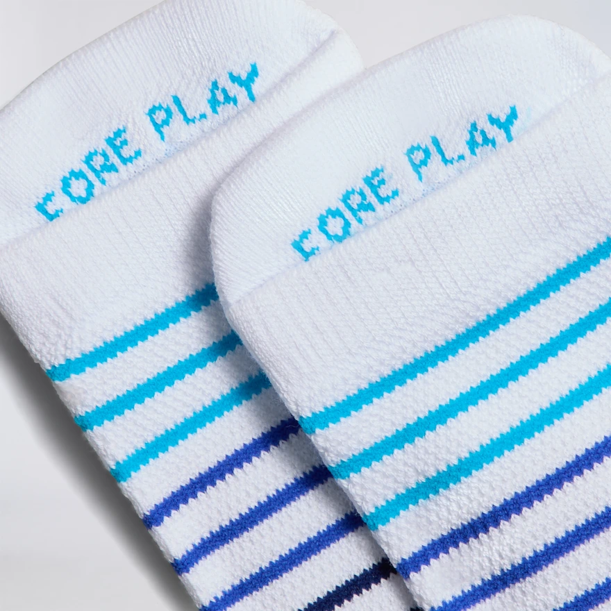 MEN'S MULTI STRIPE ANKLE SOCK in SNOW / MULTI - Alternate Image 4