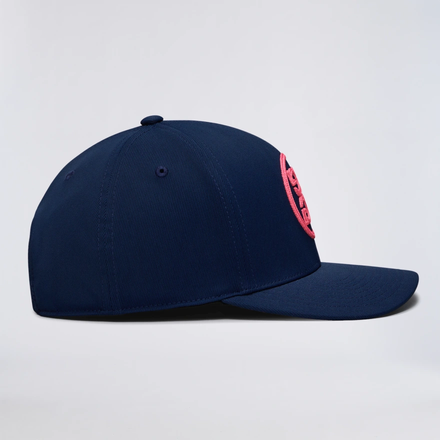 CHAINSTITCH CIRCLE G'S CONTRAST HAT in TWILIGHT / KNOCKOUT PINK - Alternate Image 4