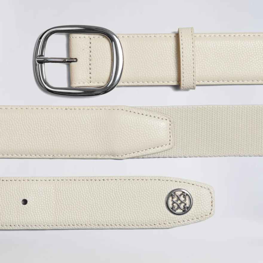 MEN'S CIRCLE G'S WEBBED BELT in STONE - Alternate Image 4