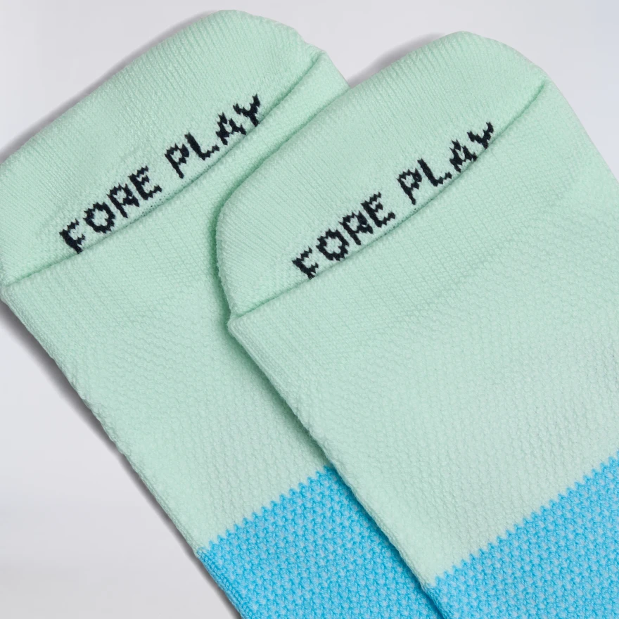 MEN'S TWO TONE FORE PLAY ANKLE SOCK in Tidal Cenote - Alternate Image 1