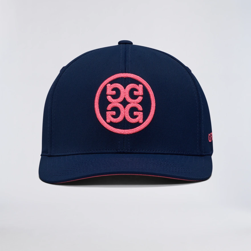 CHAINSTITCH CIRCLE G'S CONTRAST HAT in TWILIGHT / KNOCKOUT PINK - Alternate Image 3