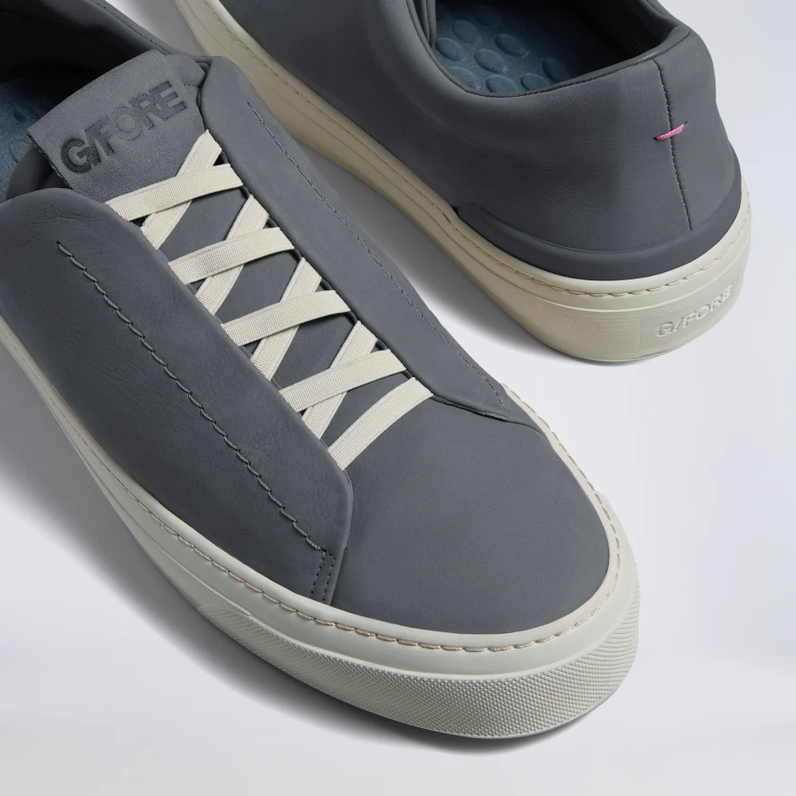 MEN'S ENDEAVOUR SLIP ON LEATHER SNEAKER in MONUMENT - Alternate Image 5