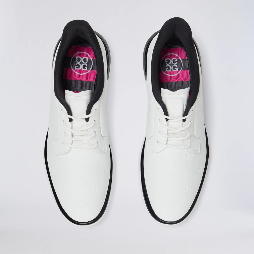 WOMEN'S LTD RELEASE GALLIVAN2R DEBOSSED HEART G'S KILTIE GOLF SHOE in Snow / Onyx - Alternate Image 5