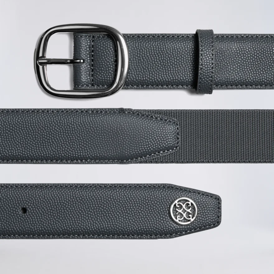 MEN'S CIRCLE G'S WEBBED BELT in Charcoal - Alternate Image 1