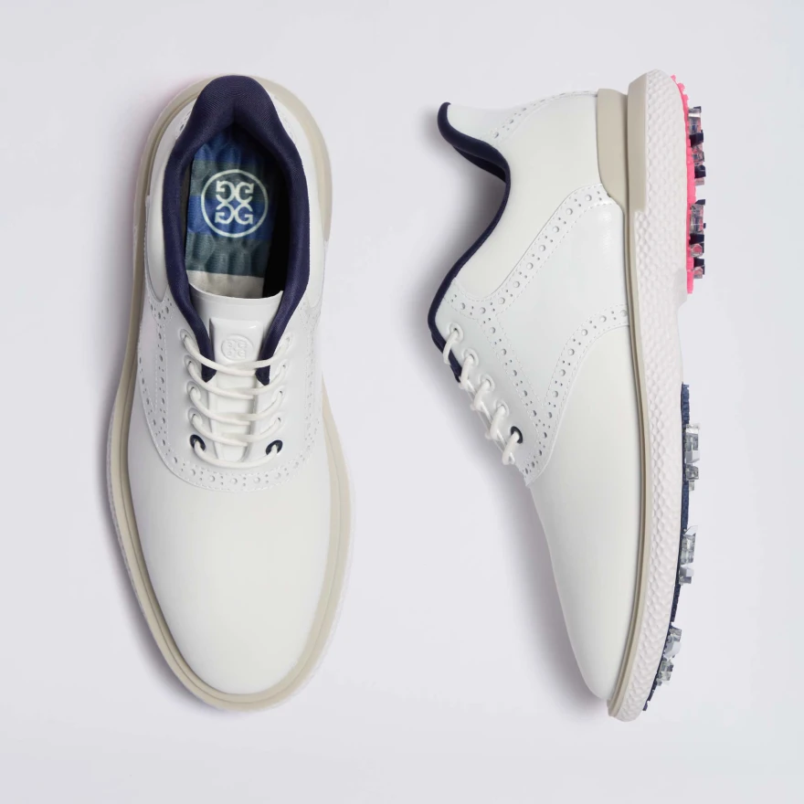 MEN'S GALLIVAN2R G/LOCK BROGUE SADDLE GOLF SHOE in SNOW/STONE