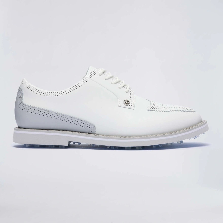 MEN'S GALLIVANTER LEATHER BROGUE GOLF SHOE in Snow / Nimbus - Alternate Image 2