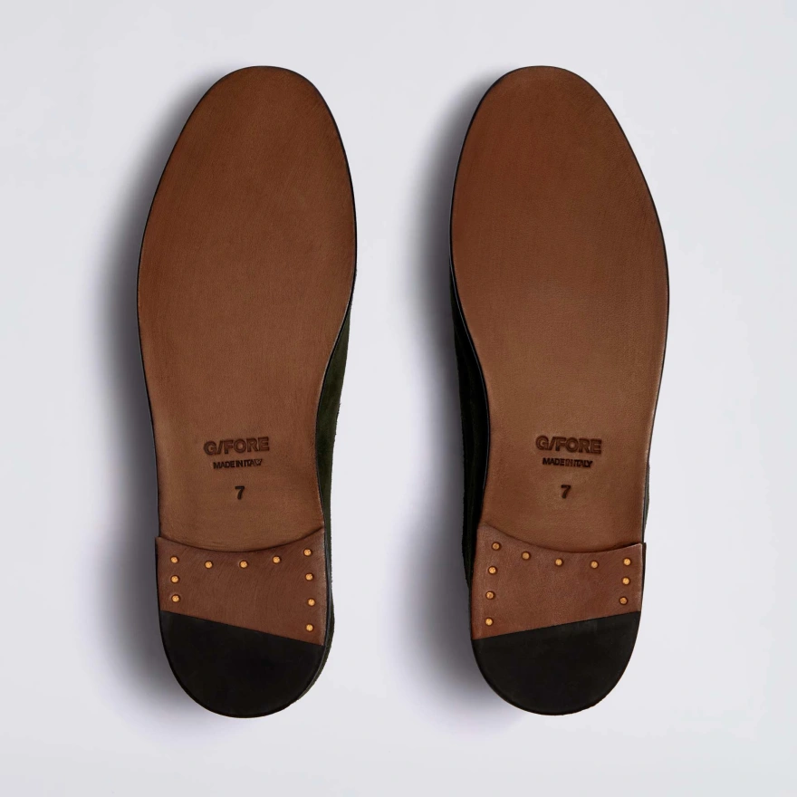 WOMEN'S METAL TEES SUEDE FLEX LOAFER in Pine - Alternate Image 3