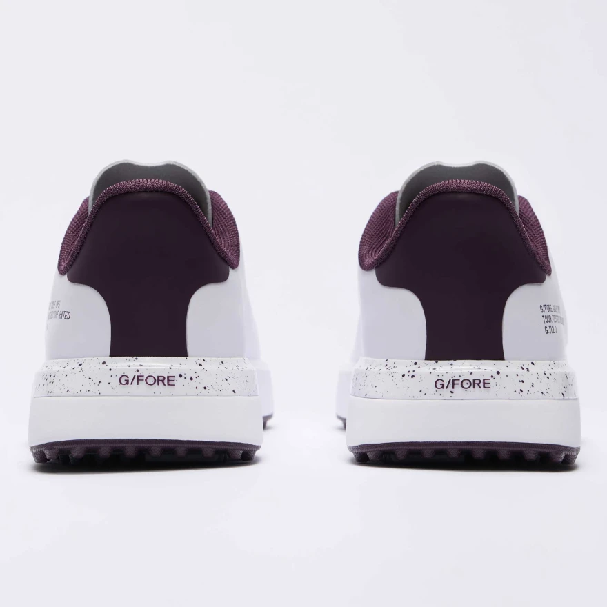 WOMEN'S G.112 GOLF SHOE in SNOW / DARK PLUM - Alternate Image 4