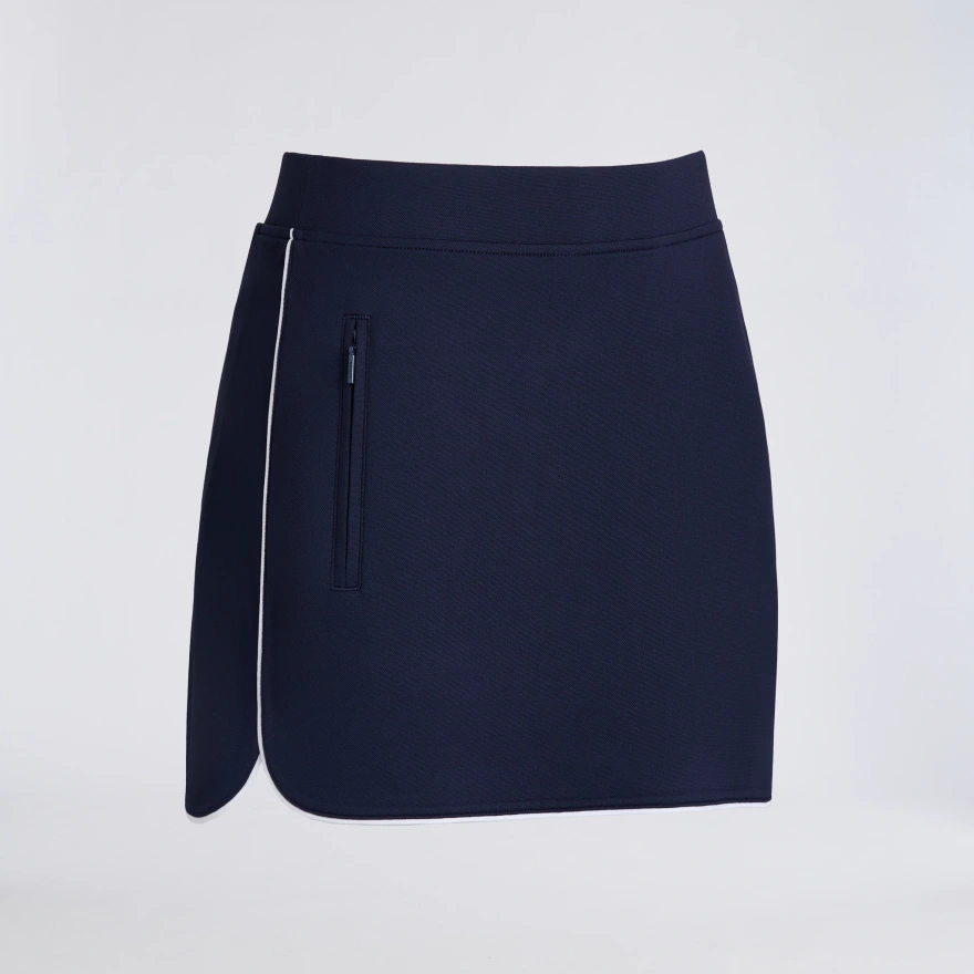 3D TULIP HEM TECH PIQU&Eacute; SKORT in Twilight