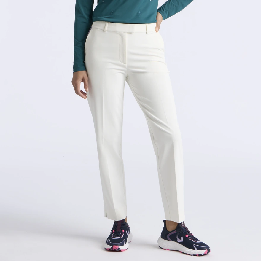 TUX SHADOW STRETCH STRAIGHT LEG TROUSER in CHALK WHITE - Alternate Image 2