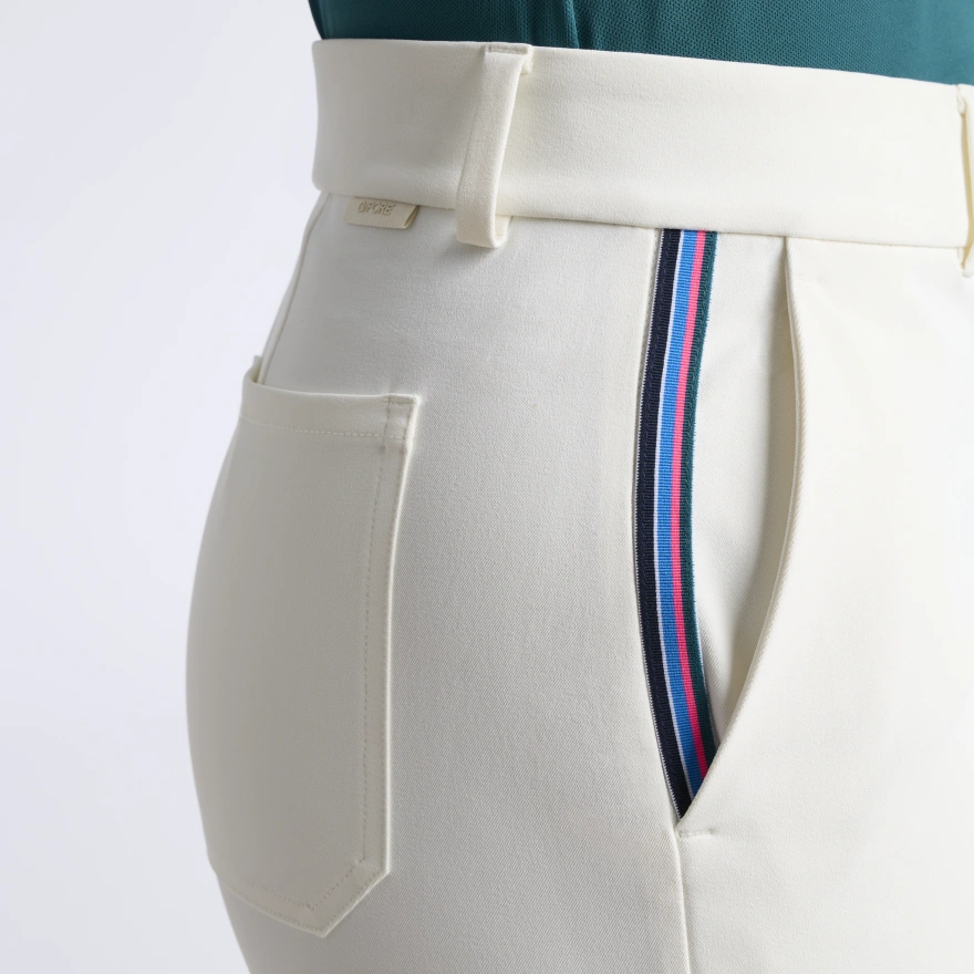TUX SHADOW STRETCH STRAIGHT LEG TROUSER in CHALK WHITE - Alternate Image 4