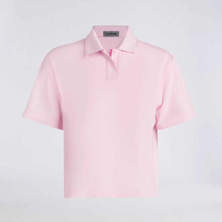 ALL PLAY TUX BOXY POLO in Blush