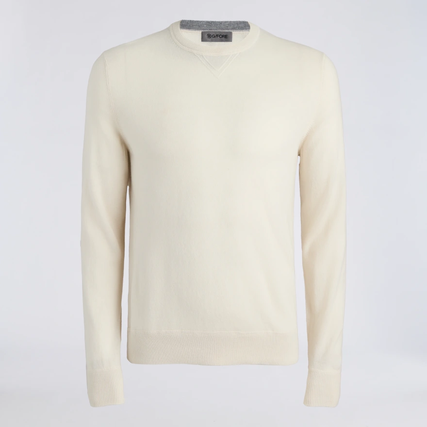 CASHMERE CREWNECK JUMPER in PUMICE