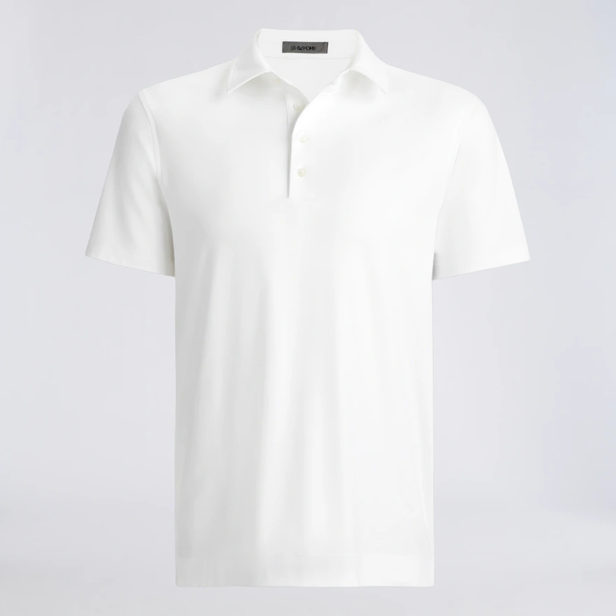 LUXE COTTON BLEND POLO in Snow