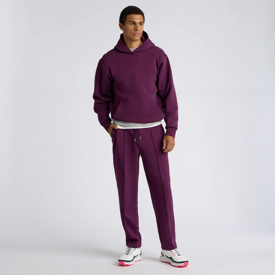 LTD RELEASE COTTON BLEND SCUBA PANT in DARK PLUM - Alternate Image 4