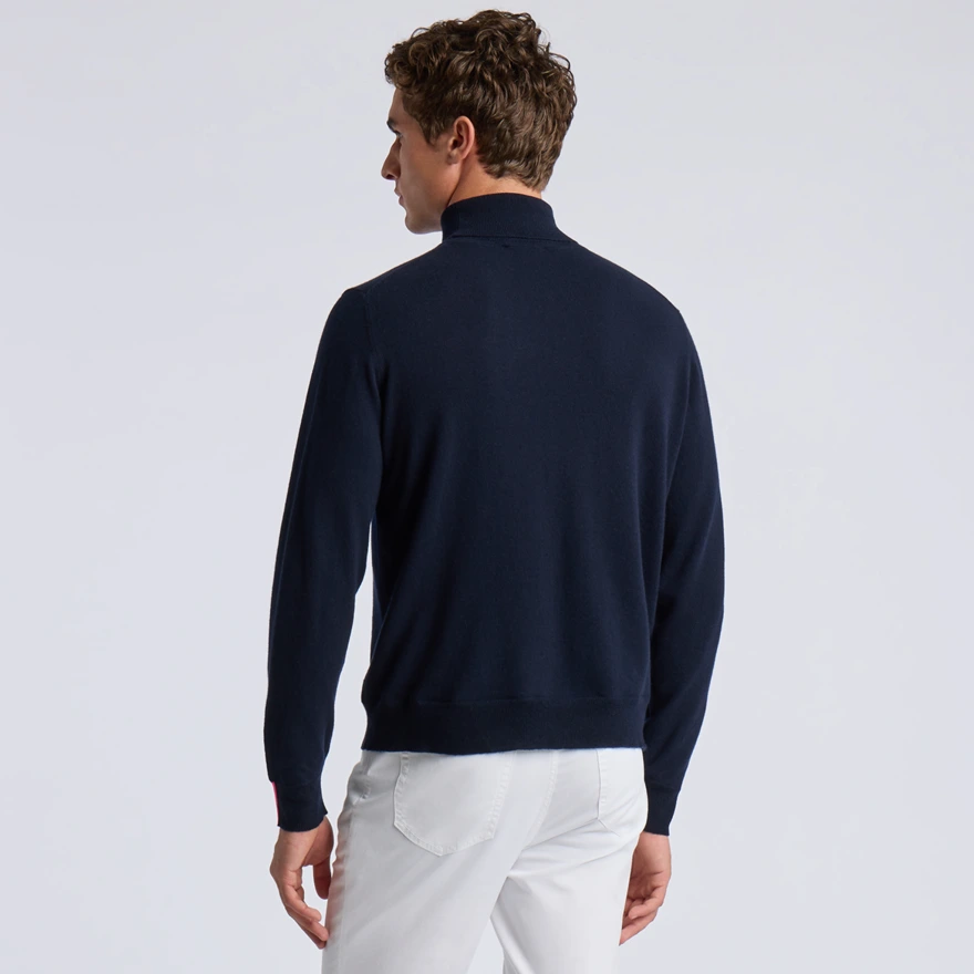 LTD RELEASE CASHMERE TURTLENECK SWEATER in Twilight - Alternate Image 3