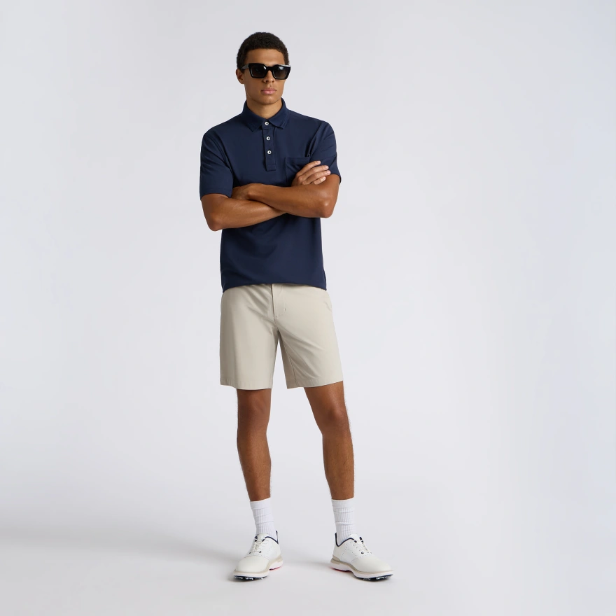 POCKET PIQU&Eacute; POLO in Twilight - Alternate Image 1