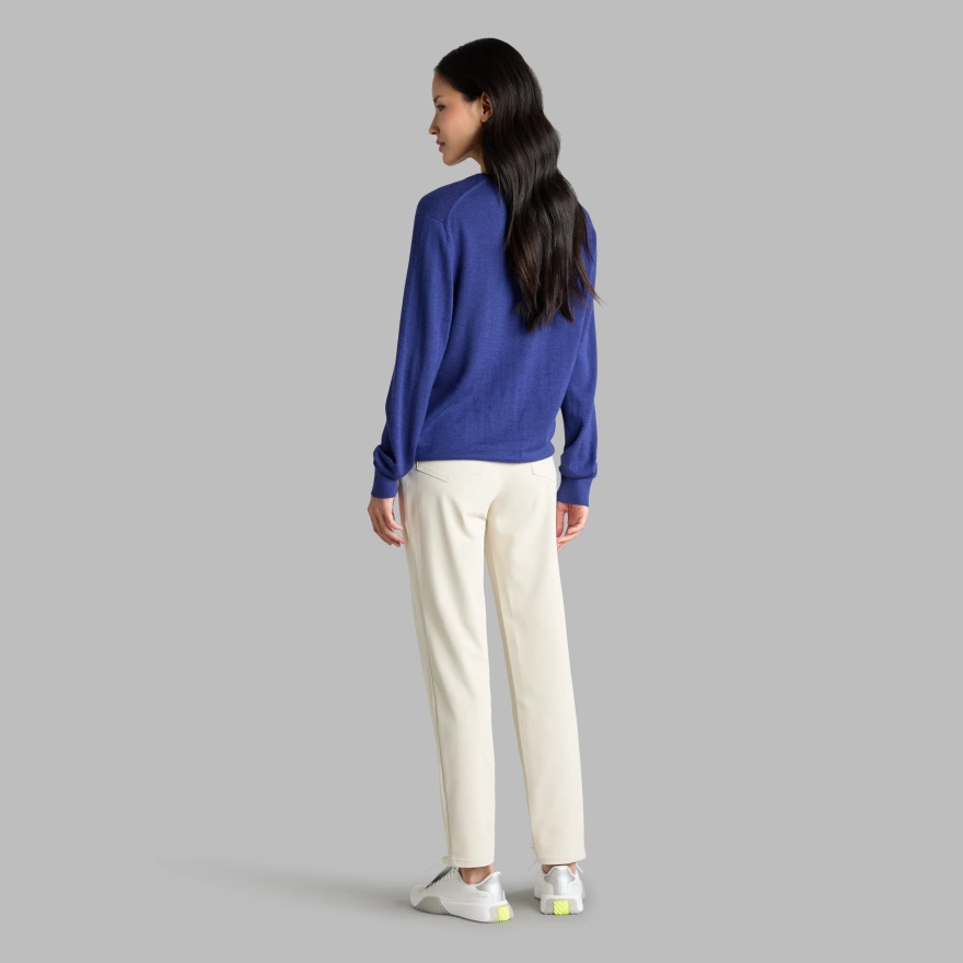 VERSE V NECK CASHMERE SWEATER in Wisteria - Alternate Image 6