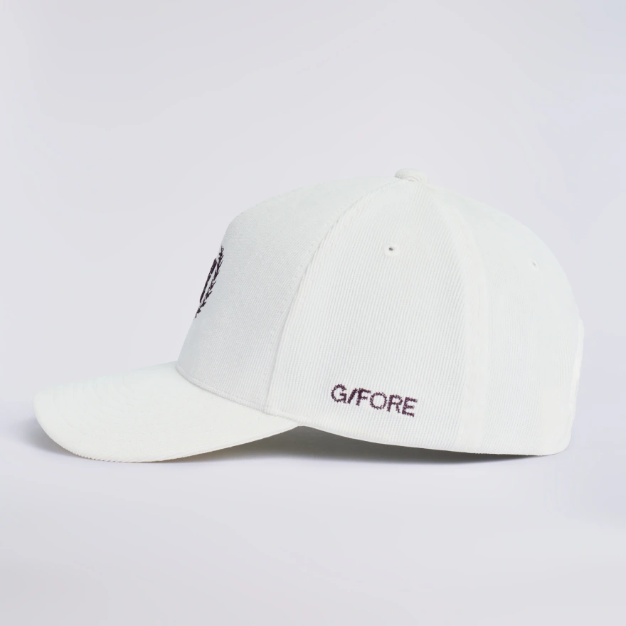 G WREATH CORDUROY LOW PROFILE HAT in CHALK WHITE - Alternate Image 6
