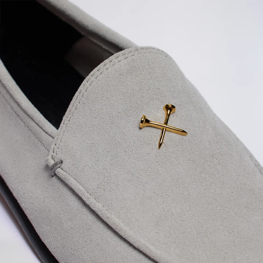 WOMEN'S METAL TEES SUEDE FLEX LOAFER in Nimbus - Alternate Image 1