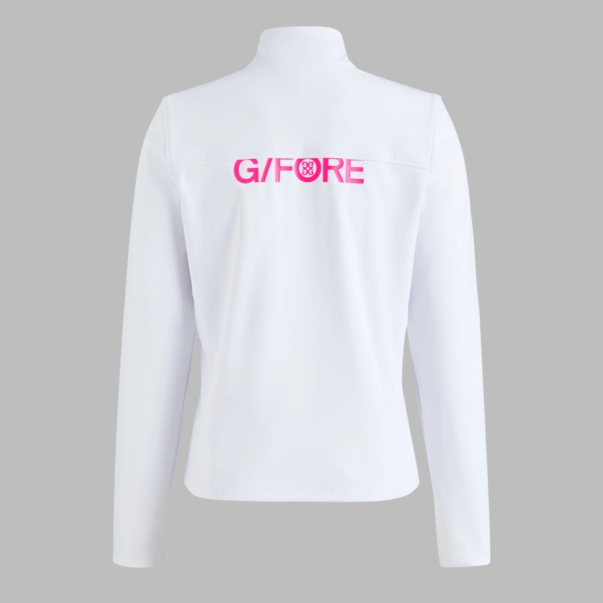 BRUSHED BACK STRETCH 1/4 ZIP PULLOVER in Snow - Alternate Image 5