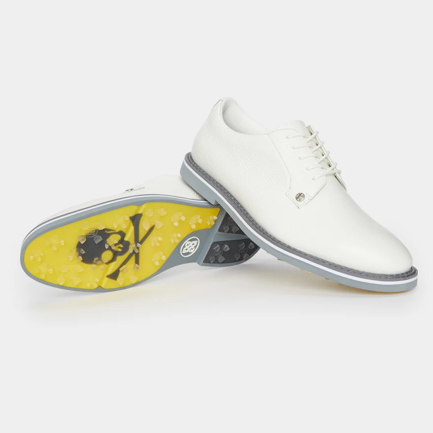 MEN'S GALLIVANTER PEBBLE LEATHER GOLF SHOE in SNOW / MONUMENT - Alternate Image 1