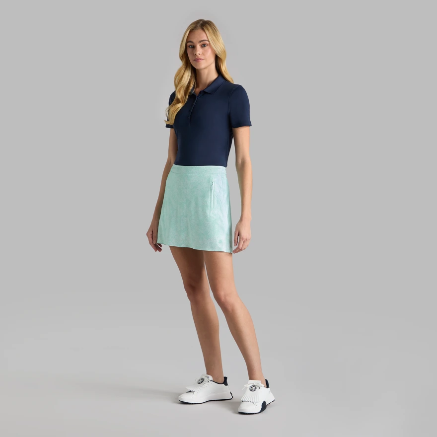 HYDRANGEA TECH JERSEY A-LINE SKORT in MENTHOL - Alternate Image 2