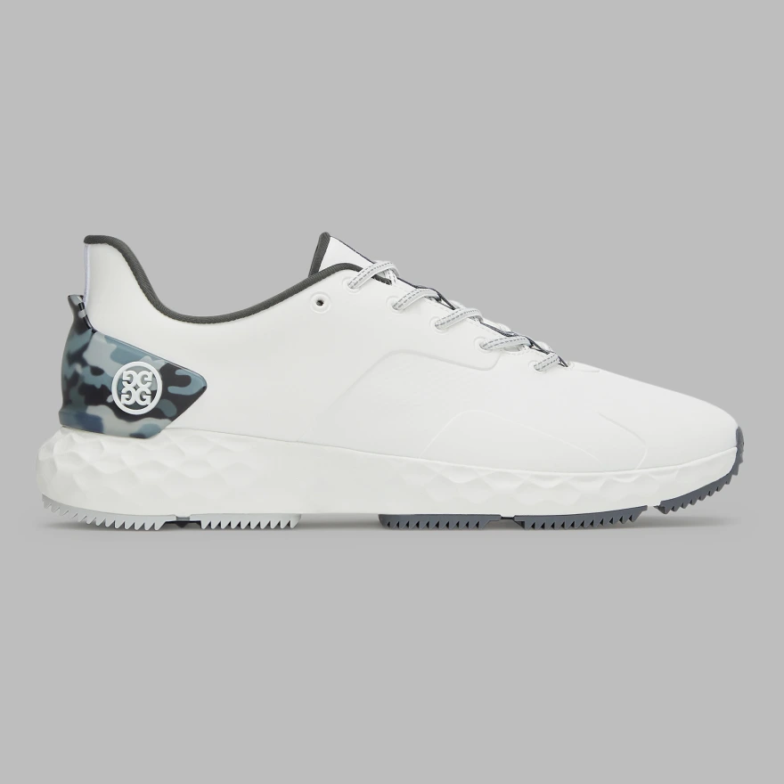 MEN'S MG4+ CAMO ACCENT GOLF SHOE in SNOW/CHARCOAL CAMO