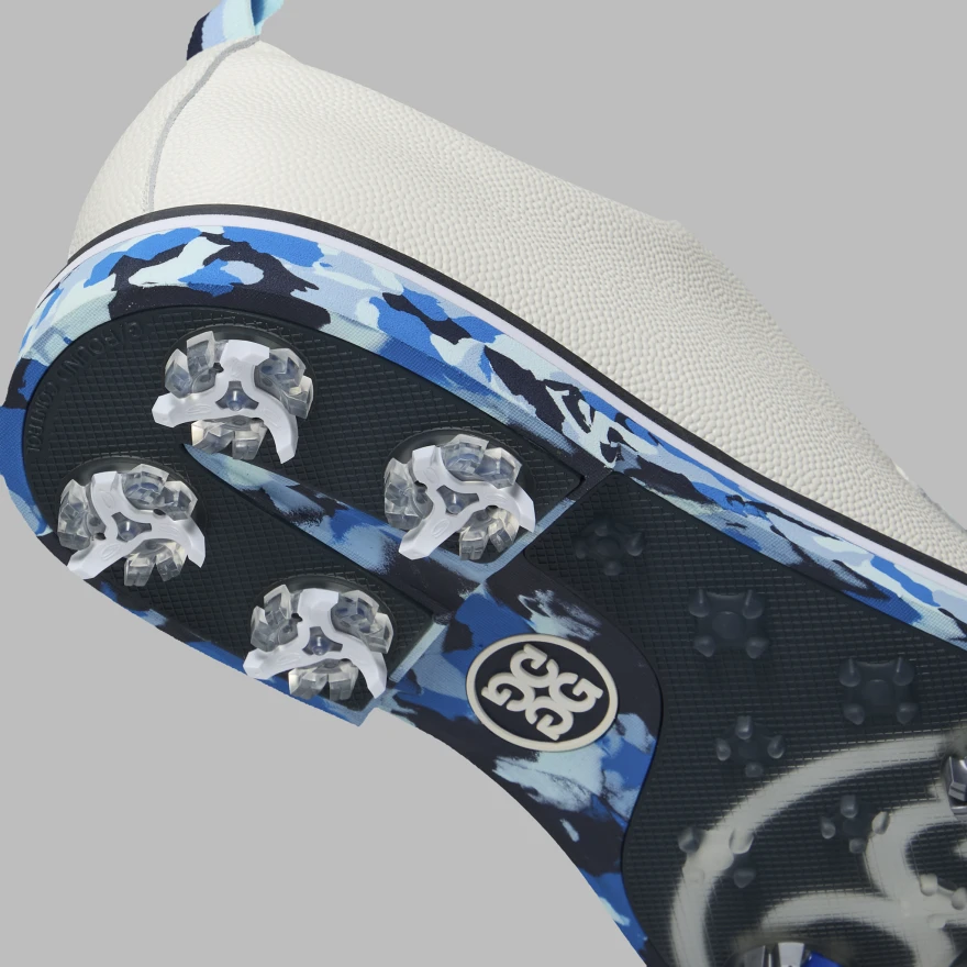 MEN'S GALLIVANTER G/LOCK LEATHER CAMO SOLE GOLF SHOE in Snow - Alternate Image 1