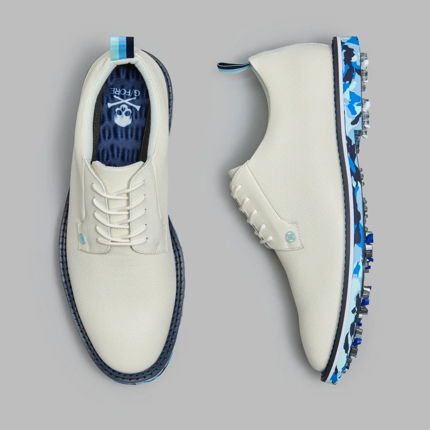 MEN'S GALLIVANTER G/LOCK LEATHER CAMO SOLE GOLF SHOE in Snow - Alternate Image 2