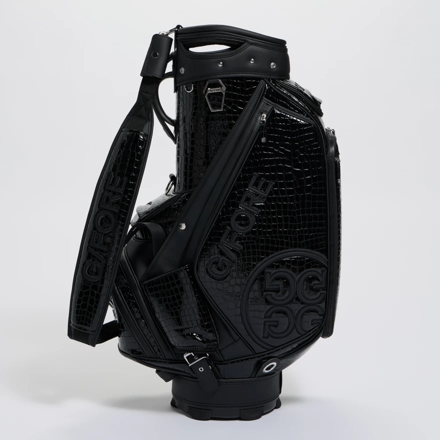 LTD RELEASE NOVELTY CROC-EMBOSSED LEATHER TOUR BAG in Onyx - Alternate Image 2